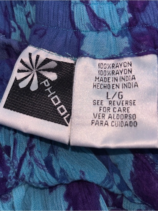 90’s Phool Button-Front Maxi Skirt Size Large 14” Waist (28” Total) - Picture 3 of 4